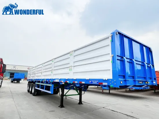 3 4 5 Axles Air Mechanical Suspension 34t 75t Capability Heavy Duty Bulk Cargo Coal Transport Steel High Reliable Side Wall Dump Full Truck Semi Trailer