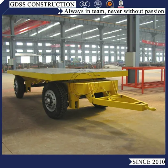 20FT 20 Ton Flatbed Drawbar Full Trailer with Front Rail