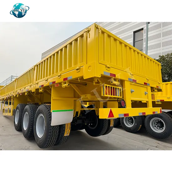 Hot Sale 3 Axle 40FT 12m 12.5m 40ton 50ton Bulk Cargo Transportation Semi Side Wall Truck Trailer Livestock Cargo Stake Semi Trucks Trailer with Low Price