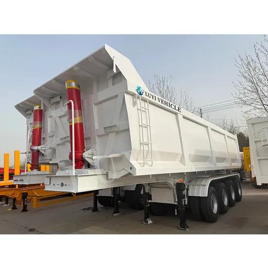 China Factory 2 3 4 Axle Tipper Hydraulic Cylinder Rear Dump Semi Truck Trailer for Sale