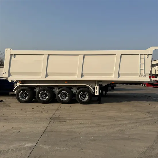 2/3/4 Axles 60ton 70ton 80ton Rear/End Dumper/Dumping Tipping Semi Truck Trailer with Electric Tarpaulin for Sand Stone Mineral Ore Transporting 