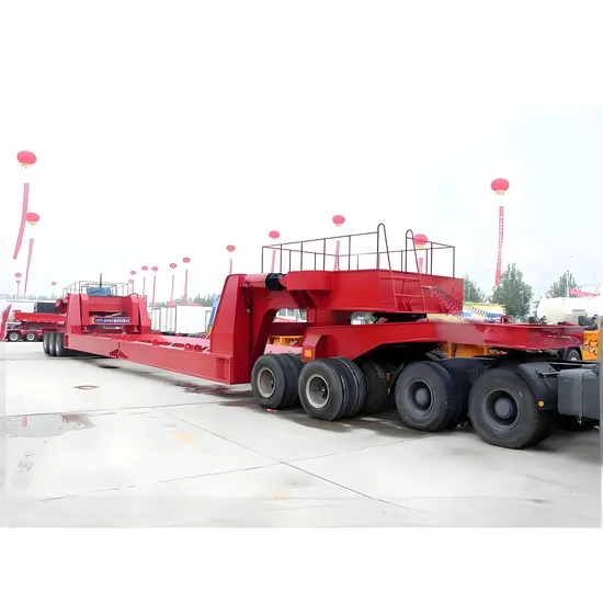 Vehicle Master Heavy Loading Modular Lowbed Semi Trailer / Special Vehicle Transporting Over Heavy Cargo 