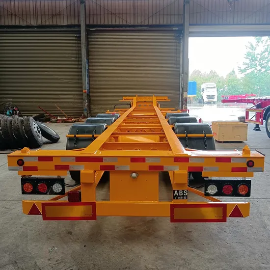 Bulk Cargo Various Containers Transport Chassis Skeletal Truck Trailer Skeleton Semi Trailer 