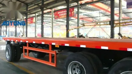 20FT and 40FT Full Trailer with Drawbar/40ton Flatbed Dolly Drawbar Full Trailer 