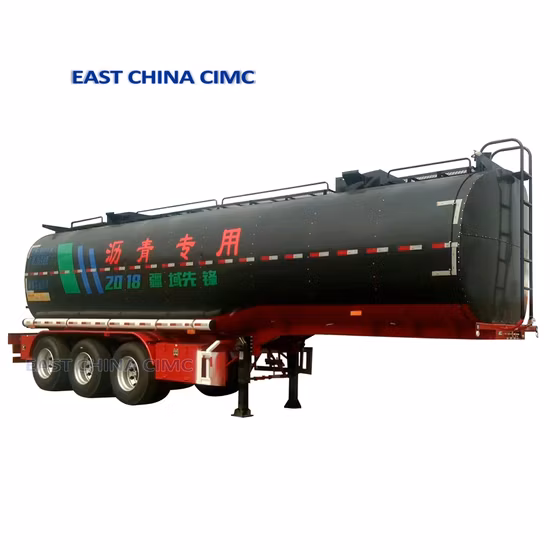 Heavy Duty 3 Axles Semi Trailer for Asphalt Transportation with Excellent Heat Insulation 