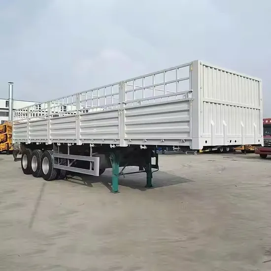 Low Price High Quality 3 Axles 4 Axles Fence Semi Trailer for Transport Bulk Cargo 