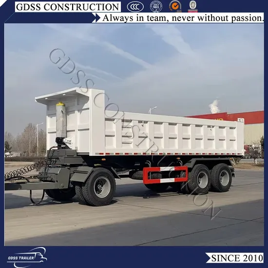 High Quality 30 Tons Full Drawbar Hydraulic Tipper Semi Trailer 