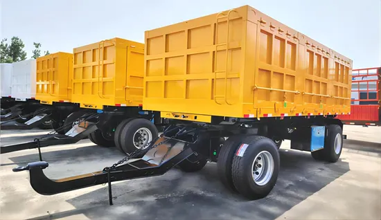 3/4 Axle 40 Ton 50t Drawbar Koppeling Cargo Fence Full Semi Trailers for Sale 