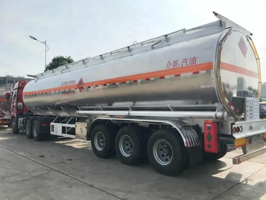 China 35000 Litres Water Palm 35cbm 35m3 Oil Fuel Tank Tanker Semi Trailers for Sale 
