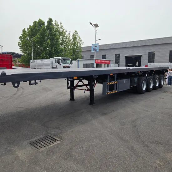 Hot Sale 40FT 4 Axle Steel Container Flatbed Semi