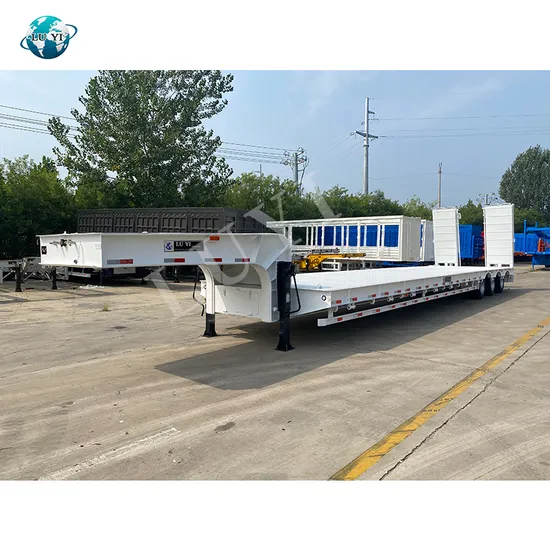 Multifunctional Low Bed Goose Neck Lowboy Gooseneck Low Boy Loader Lowbed Trailer 