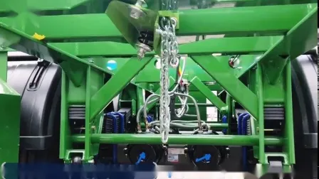 20feet 2 Axle Skeleton Full Trailer Container Drawbar Trailer 