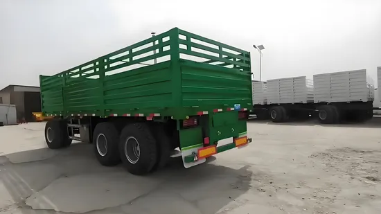 Best Price 2/3 Axle Draw Bar Side Wall Dump Full Trailer 40